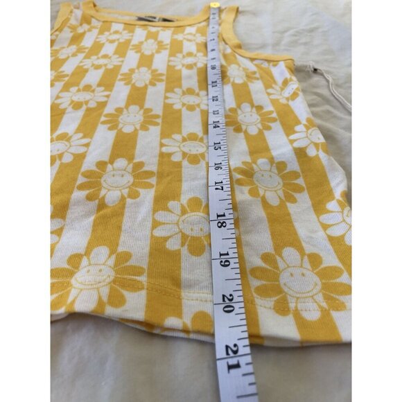 NWT Billabong Smiley Little Smiles Daisy Print Tank Top Womens XS Sustainable - Picture 10 of 10